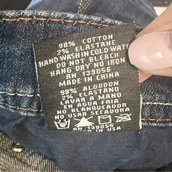 Grace in LA Womens Jeans Size 19 Embroidered Studded Denim Cowgirl Rodeo Western - Picture 5 of 14